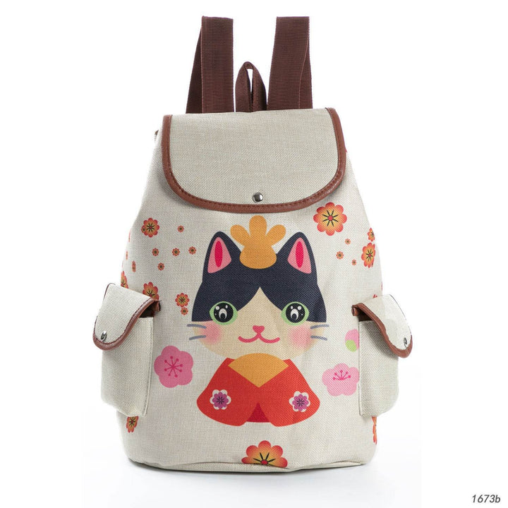 Retro Cute Cat Drawstring Backpacks - ZEYTONCART