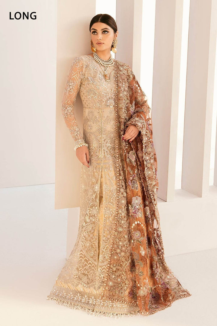 Ethereal 3-Piece Ensemble – A True Facade of LuxuryEMBROIDERED NET CH11-03 UNSTITCHED - ZEYTONCART