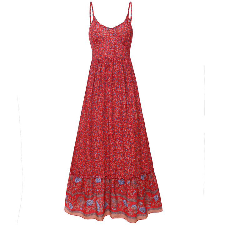 High waist floral dress - ZEYTONCART