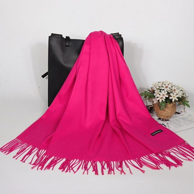 Winter Cashmere Women Scarf Female Luxury Brand Scarves Lady - ZEYTONCART