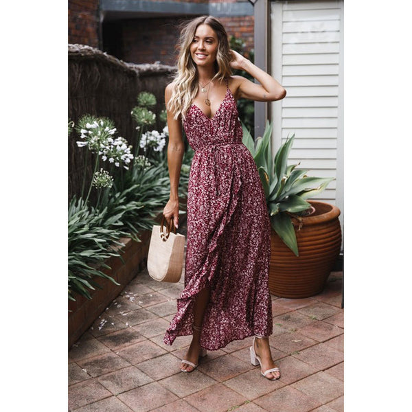 Bow floral camisole dress - ZEYTONCART