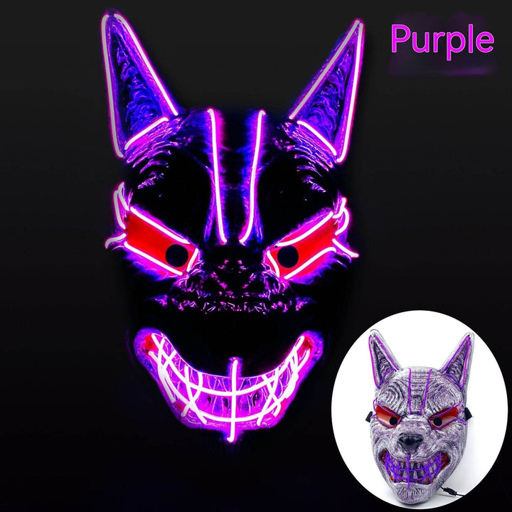 Halloween LED Full Face Luminous Mask - ZEYTONCART