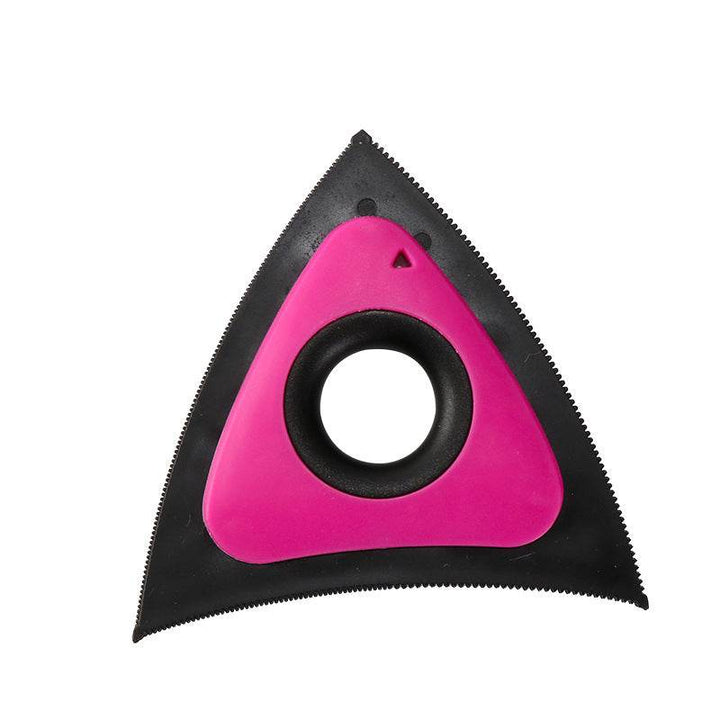 Triangle Electrostatic Dog Hair Cleaner Carpet Scraper Pet Hair Cleaner Animal Hair Brush Cat Hair Remover Brush Pet Supplies - ZEYTONCART