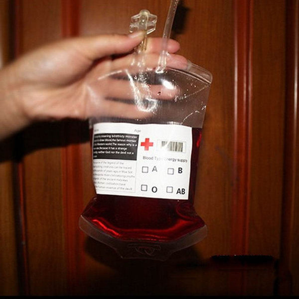 Transparent Food Grade PVC Drink Beverage Bag Vampire Blood Bag Cosplay Pouches Props Halloween Party Decoration Supplies - ZEYTONCART