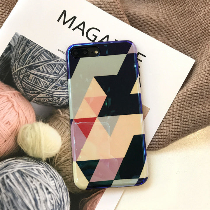 Blu-ray Laser Gradient Case For  Love Heart Phone Cases For Glossy Soft Silicon Back Cover - ZEYTONCART