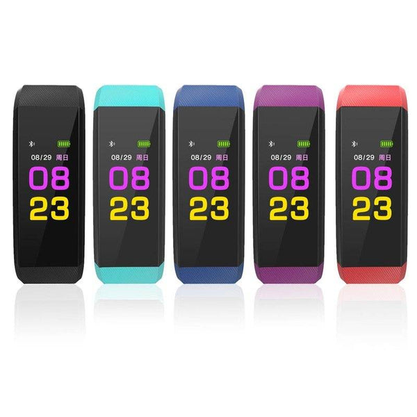 Screen Smart Wristband Heart Rate Monitor Fitness Activity Tracker 115plus Smart Band Color Blood Pressure Music Remote Control - ZEYTONCART