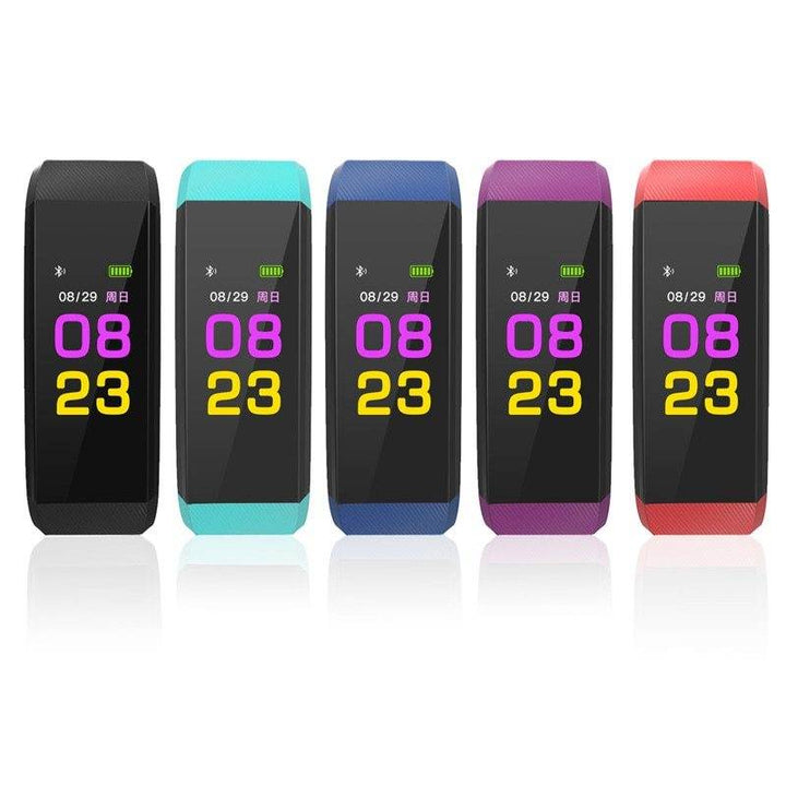 Screen Smart Wristband Heart Rate Monitor Fitness Activity Tracker 115plus Smart Band Color Blood Pressure Music Remote Control - ZEYTONCART