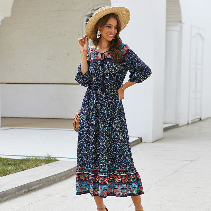 Bohemian floral dress - ZEYTONCART