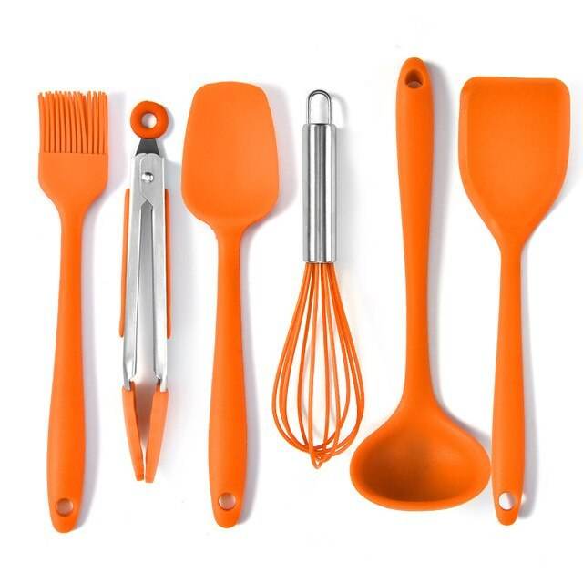 Six-Piece Silicone Mini Cooking And Baking Utensils - ZEYTONCART