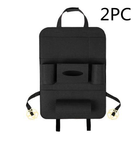 Auto Car Backseat Organizer Car-Styling Holder Multi-Pocket Seat Wool Felt Storage Multifunction Vehicle Accessories Bag - ZEYTONCART