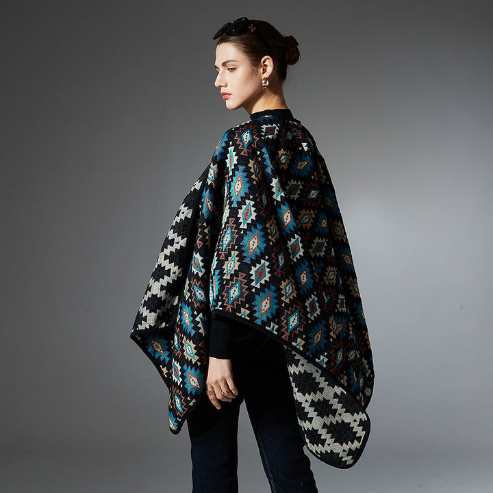 New European And American Spring, Autumn And Winter Ethnic Style Shawl - ZEYTONCART