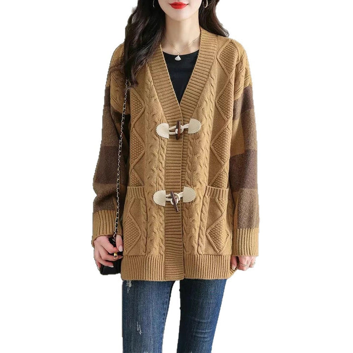 Women's Mid-length Knitted Cardigan Autumn And Winter - ZEYTONCART