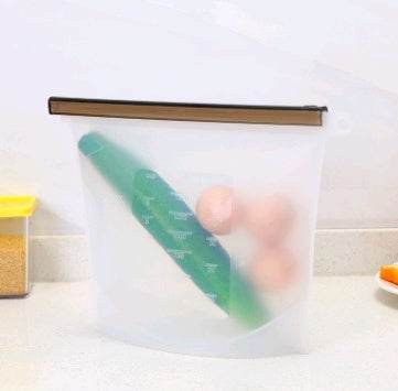 Silicone fresh-keeping bag vacuum sealed bag food  storage bag refrigerator food fruit storage bag - ZEYTONCART