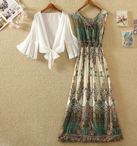 Floral cotton dress - ZEYTONCART