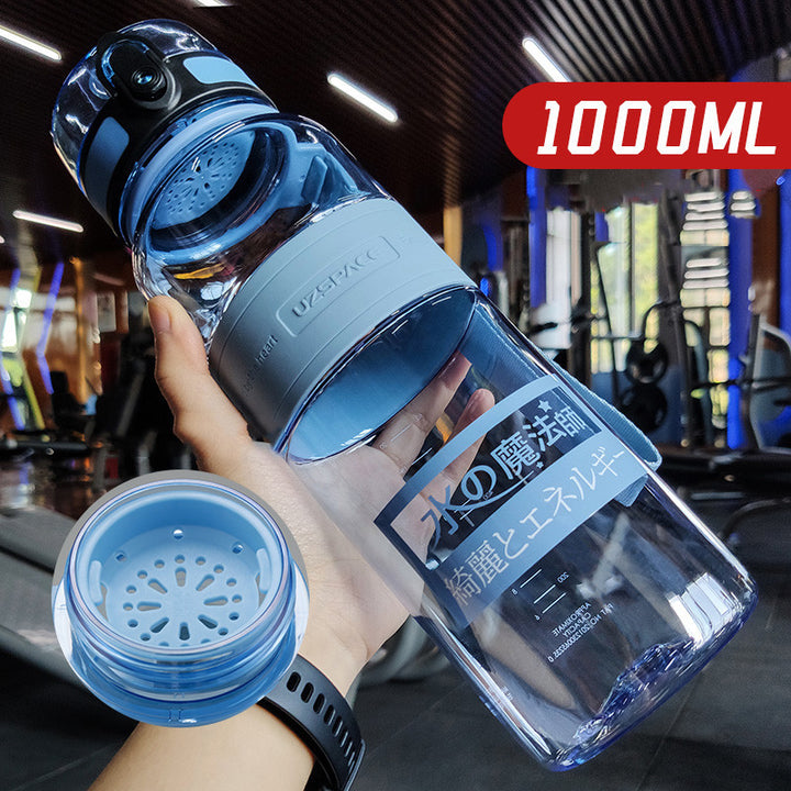 Large Capacity Sports Water Cup Portable Fitness Plastic Large Water Bottle - ZEYTONCART