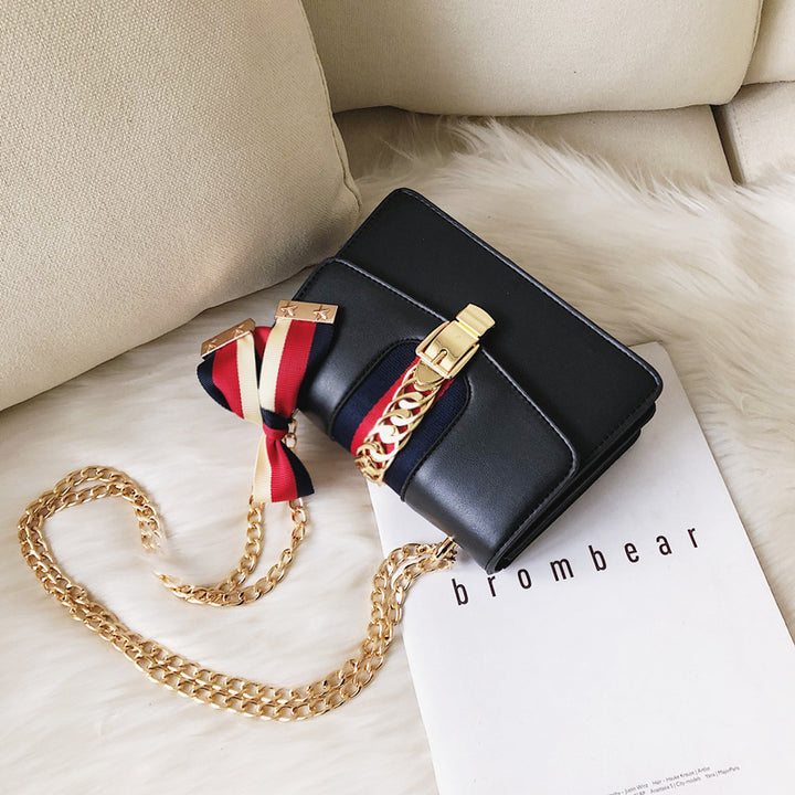 Satin chain fashion shoulder bag - ZEYTONCART