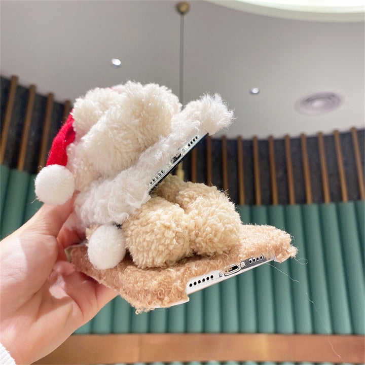 Christmas Bear Plush Mobile Phone Case - ZEYTONCART
