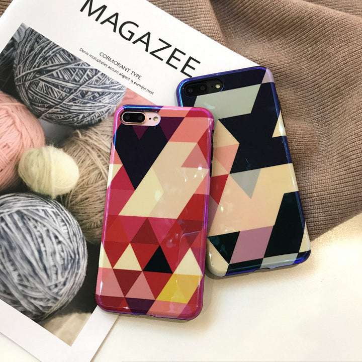 Blu-ray Laser Gradient Case For  Love Heart Phone Cases For Glossy Soft Silicon Back Cover - ZEYTONCART