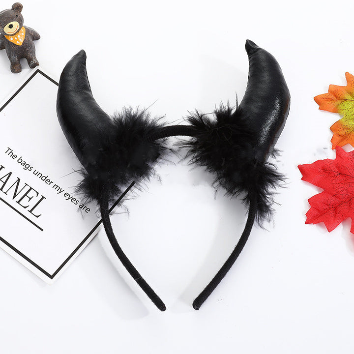 Halloween Decoration Props Demon Horn Headband Atmosphere Performance - ZEYTONCART