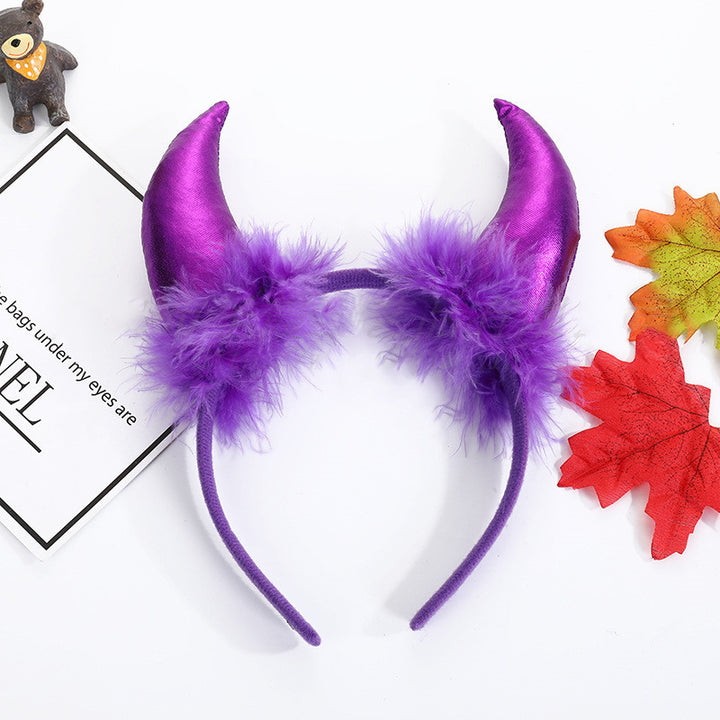 Halloween Decoration Props Demon Horn Headband Atmosphere Performance - ZEYTONCART