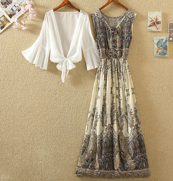 Floral cotton dress - ZEYTONCART