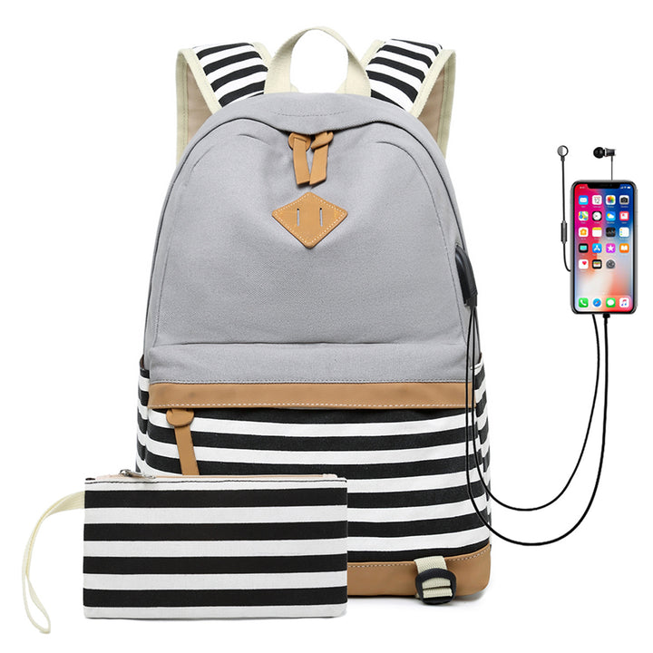 Fashion Korean printed canvas handbags - ZEYTONCART