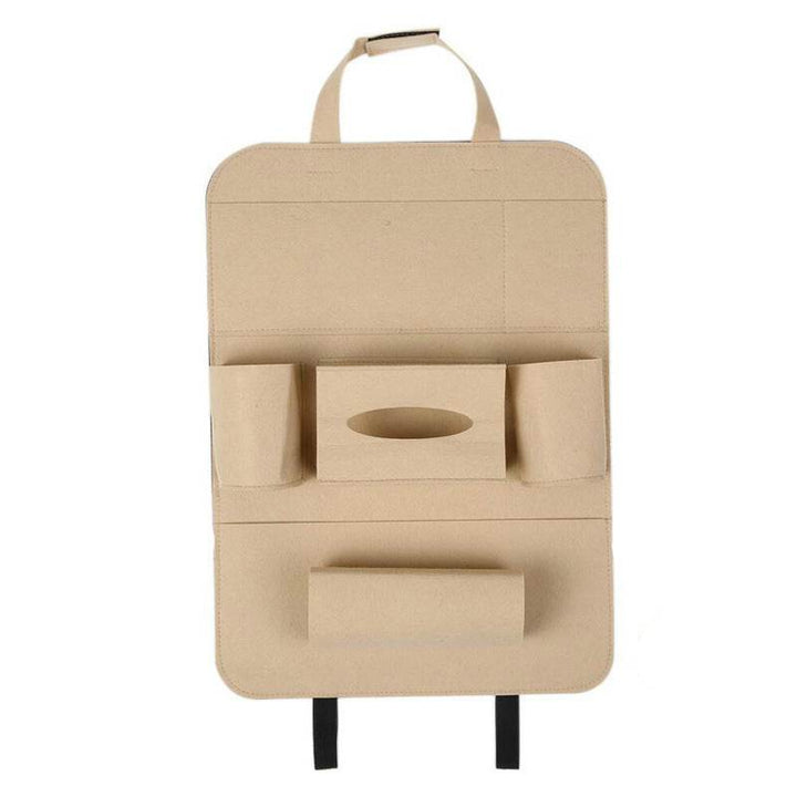 Auto Car Backseat Organizer Car-Styling Holder Multi-Pocket Seat Wool Felt Storage Multifunction Vehicle Accessories Bag - ZEYTONCART