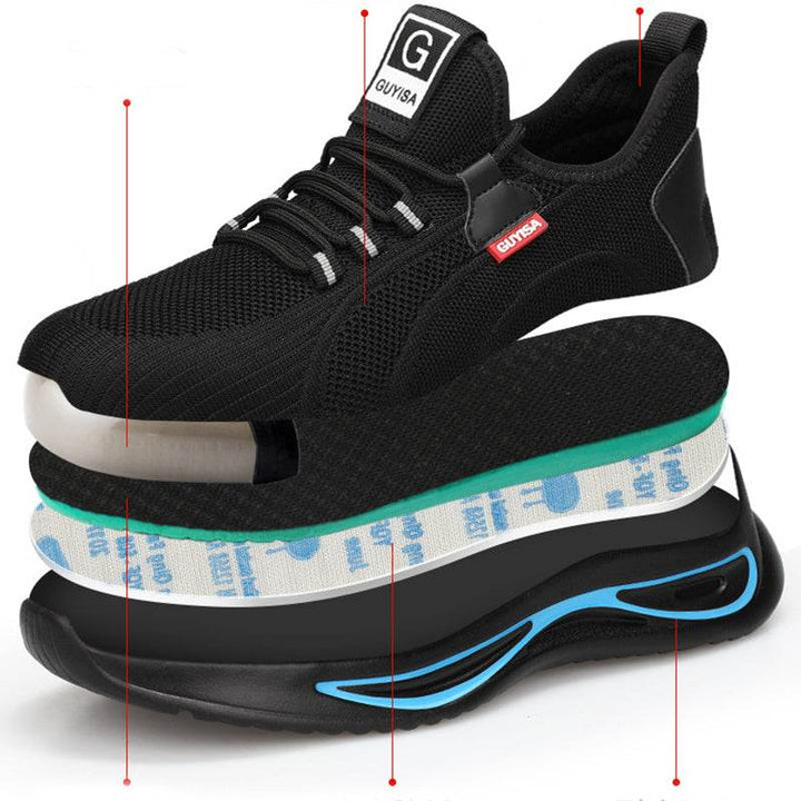 Steel Toe Shoes For Men Work Safety Shoes Nonslip Indestructible Sneakers - ZEYTONCART