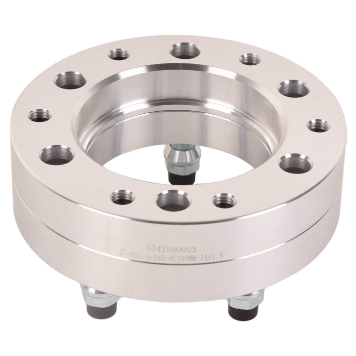 4x 6x5.5 To 5x5 Wheel Adapters 2'' Use 5 Lug Wheels On 6 Lug Trucks M14x1.5 - ZEYTONCART