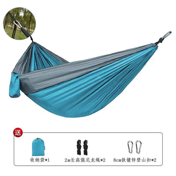Hammock Outdoor Camping Camping Single Double Parachute Cloth - ZEYTONCART