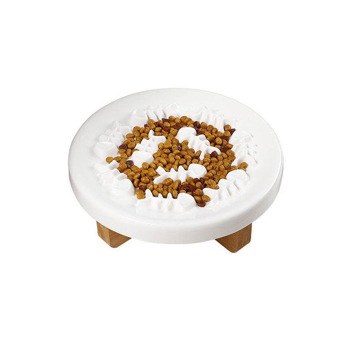 Ceramic Pet Feeder, Slow Feed Cat Bowls For Healthy Eating For Cats And Small Dogs - ZEYTONCART