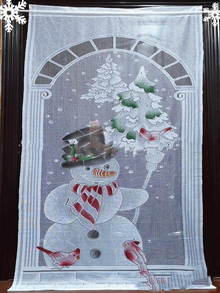 Merry Christmas Santa Claus Snowman Deer Christmas Present Christmas Curtains Vertical Blackout Curtains Living Room Bedroom - ZEYTONCART