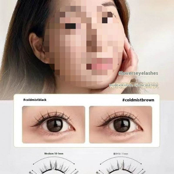 Magnetic Eyelashes Thick Zero Glue Long C Curved Eyelashes - ZEYTONCART