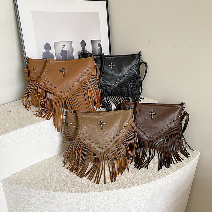 Women's Fashion Rivet Crossbody Bag - ZEYTONCART