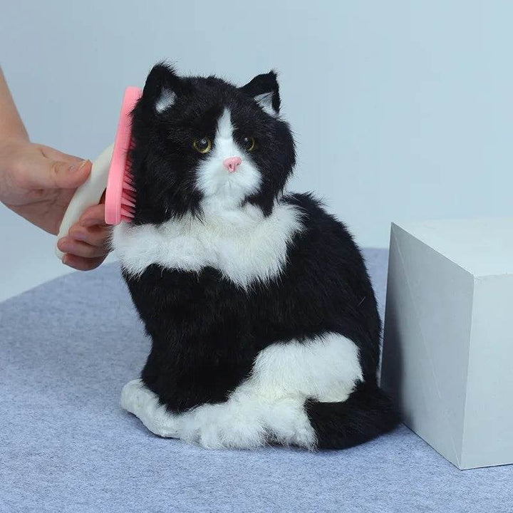Silicone Small Pet Rabbit Comb Grooming Trimmer Fur Brush For Guinea Pig Chinchilla Cleaning Grooming Tool Accessoires - ZEYTONCART