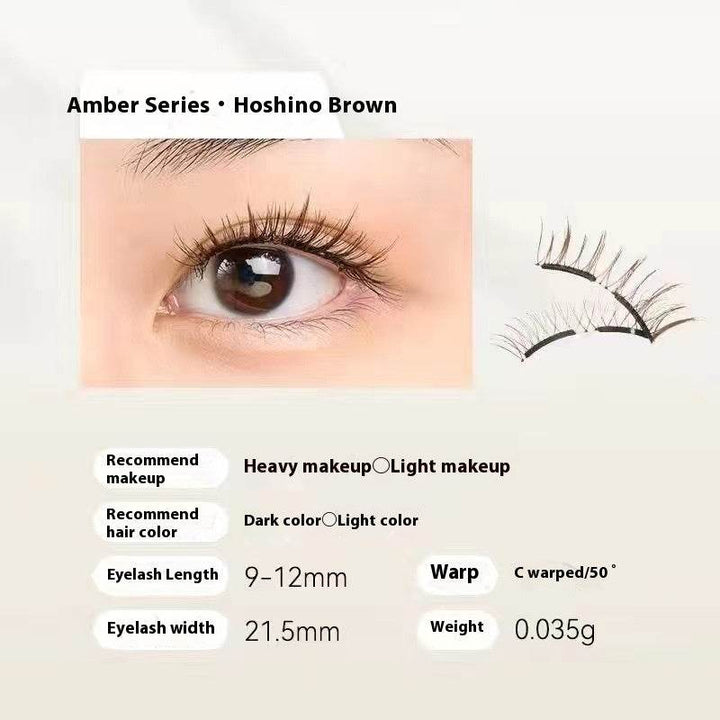 Magnetic Eyelashes Thick Zero Glue Long C Curved Eyelashes - ZEYTONCART