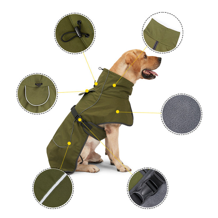 Medium And Large Dogs Handsome Winter Warm Clothing Snowproof Pet Supplies - ZEYTONCART