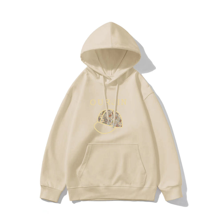 Winter Hooded Hoodie Women's Casual Printed Top - ZEYTONCART