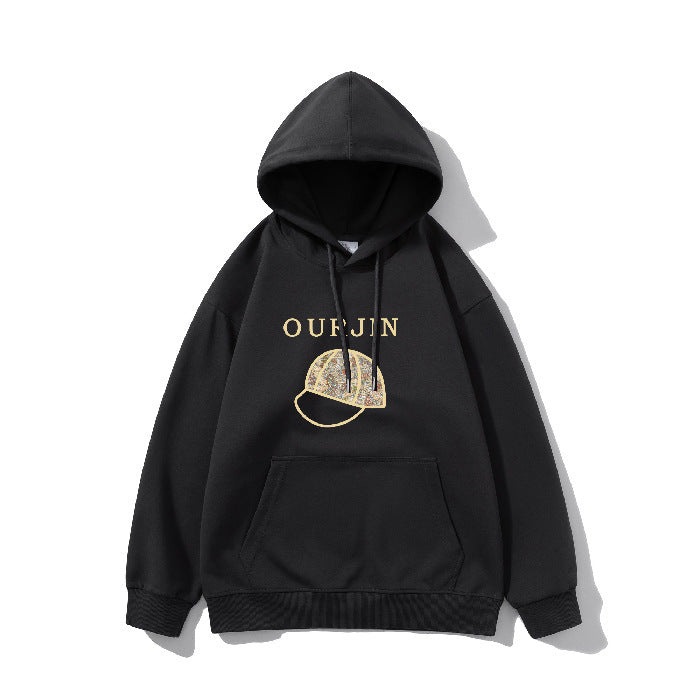 Winter Hooded Hoodie Women's Casual Printed Top - ZEYTONCART