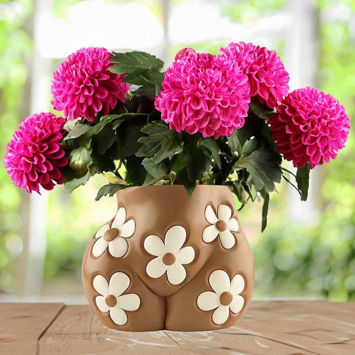 Creative Resin Body Art Flowerpot Home Home Decor - ZEYTONCART