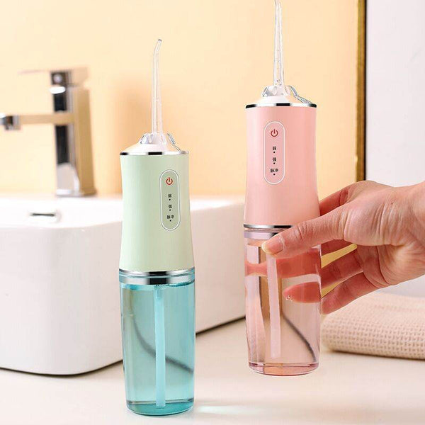 3 Modes Oral Irrigator USB Rechargeable Water Floss Portable Dental Water Flosser Jet 240ml Irrigator Dental Teeth Cleaner - ZEYTONCART
