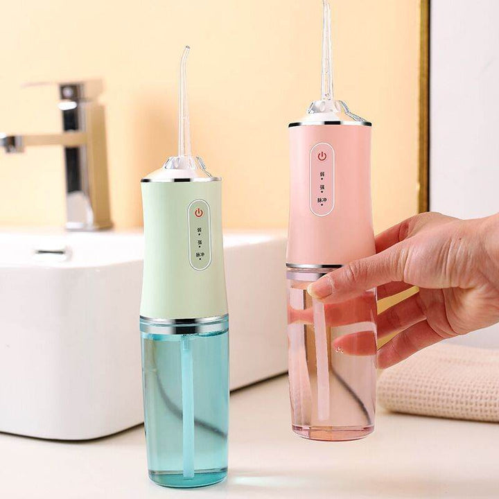 3 Modes Oral Irrigator USB Rechargeable Water Floss Portable Dental Water Flosser Jet 240ml Irrigator Dental Teeth Cleaner - ZEYTONCART