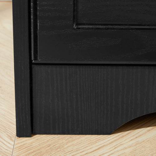 ZytonCart 3 Drawer Storage Dresser in Elegant Black - ZEYTONCART