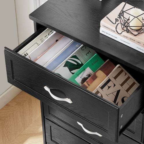 ZytonCart 3 Drawer Storage Dresser in Elegant Black - ZEYTONCART