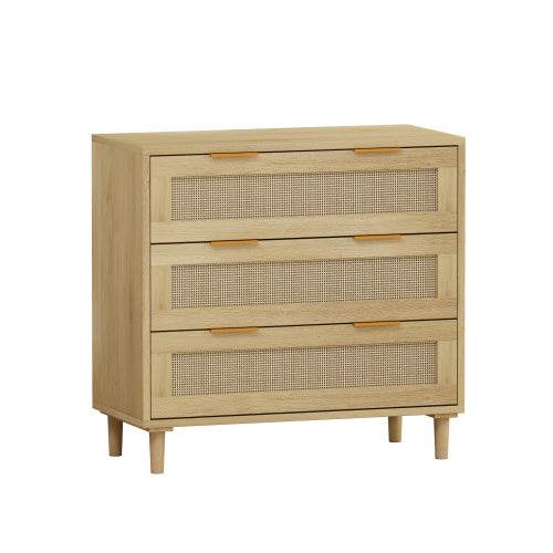 3 Drawers Rattan Locker Rattan Drawer - 2 Piece Set - ZEYTONCART