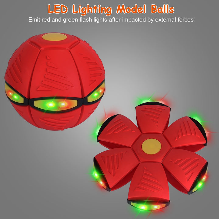 4 Pack Flying Saucer Ball Electric Colorful Flying Toy UFO Ball With LED Lights For Pet Children Outdoor Toy - ZEYTONCART