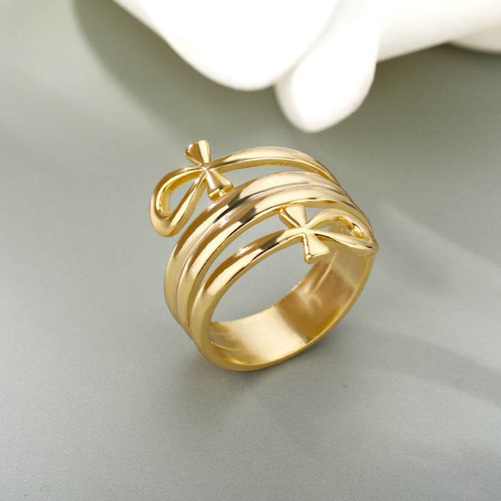 Indian Double Layered Rings Couple Rings - ZEYTONCART