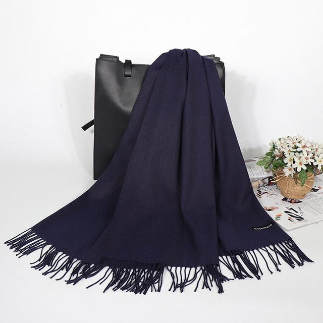 Winter Cashmere Women Scarf Female Luxury Brand Scarves Lady - ZEYTONCART