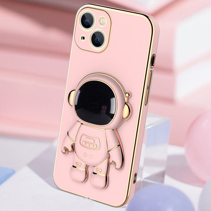3D Astronaut Phone Case Anti-Drop Electroplating Bracket - ZEYTONCART