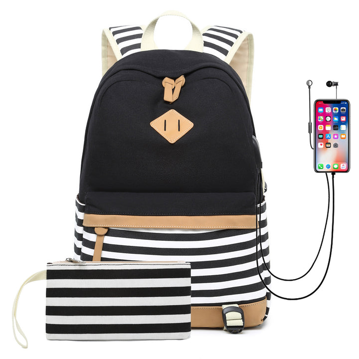 Fashion Korean printed canvas handbags - ZEYTONCART